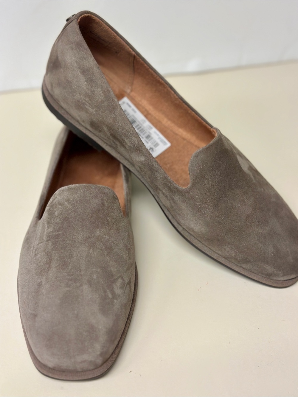 Vionic Women's Suede Loafers in Taupe